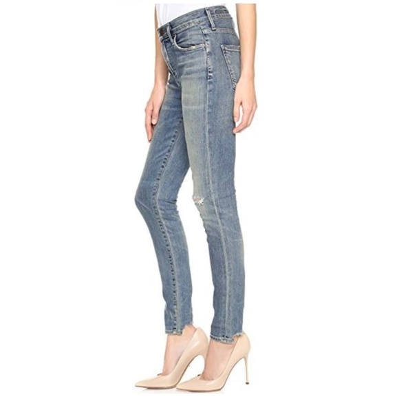 Citizens of Humanity Rocket High Rise Skinny Jeans | Distressed Wash | Size 24 - Picture 5 of 5